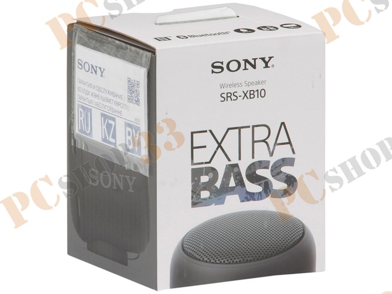 Акустическая система Sony SRS-XB10/BC, портативная, черный (Bluetooth)