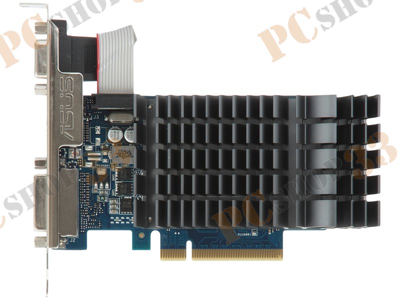 Видеокарта ASUS GeForce GT 710 2ГБ 710-2-SL (GeForce GT 710, DDR3, D-Sub, DVI, HDMI) (PCI-E)