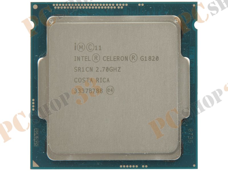 Процессор Intel Celeron G1820 (2.70ГГц, 2x256КБ+2МБ, EM64T, GPU) Socket1150