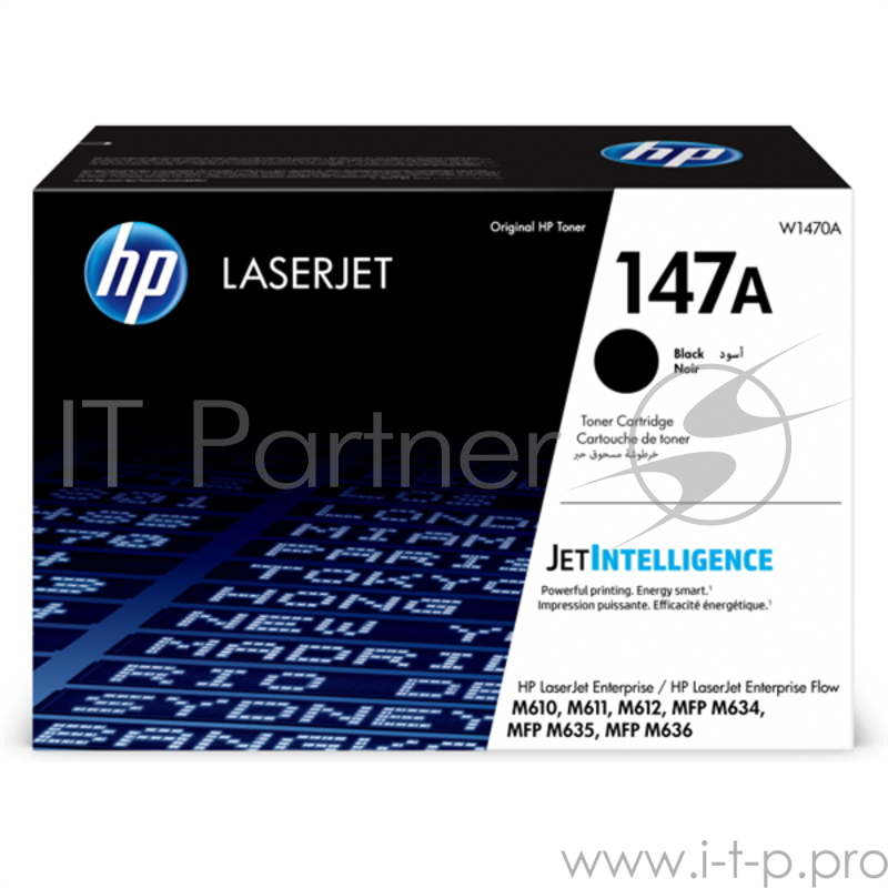 Картридж лазерный HP 147A W1470A черный (10500стр.) для HP LaserJet M610dn