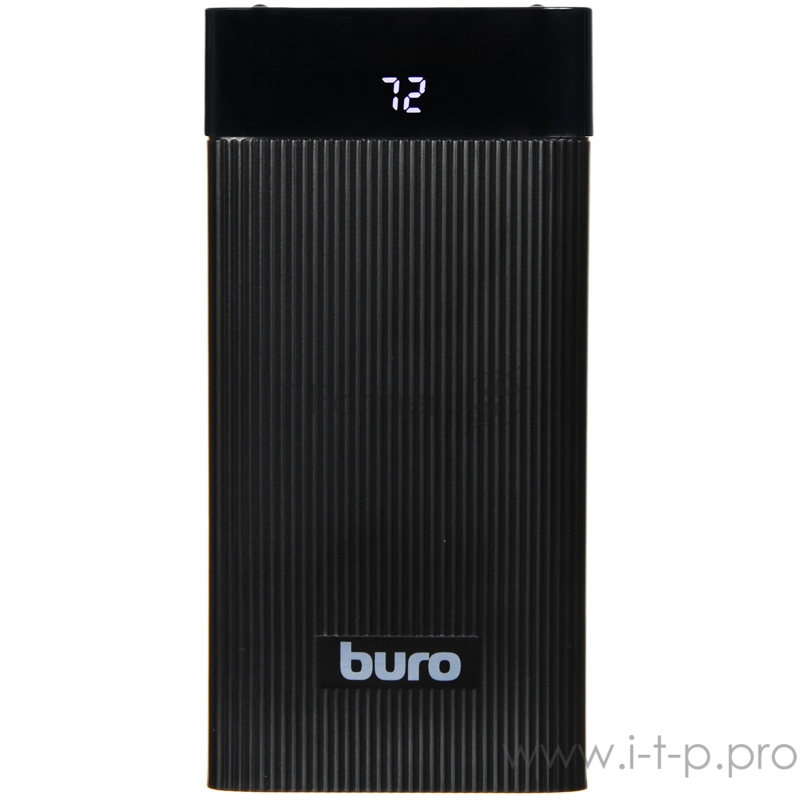 Мобильный аккумулятор Buro RLP-12000-B Li-Pol 12000mAh 2.1A+2.1A черный 2xUSB