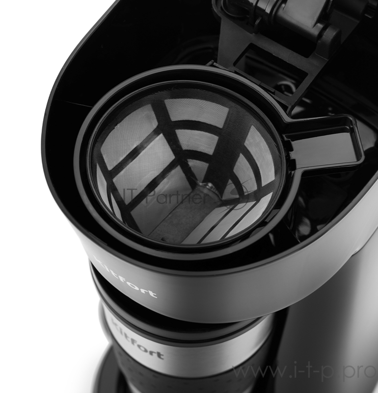 Кофеварка капельная Kitfort KT-729 650Вт черный/серебристый