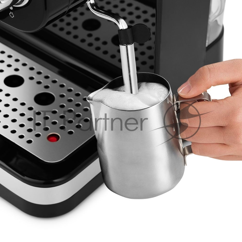 Кофеварка эспрессо Kitfort КТ-739 1100Вт черный/серебристый