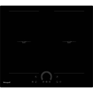 Индукционные варочные панели Weissgauff Индукционная, 60 см, индукционная, стеклокерамика Vitro Ceramic Glass, сенсорное+слайдерное управление, FLEX ZONE, индикация степени нагрева, таймер, блокировка от детей, черная