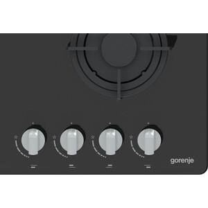 Встраиваемая варочная панель GORENJE Газовая варочная панель на закаленном стекле, 58 × 8 × 50 см, 4 конфрки,черный цвет