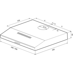 Вытяжка кухонная KRONA ERMINA 500 black PB
