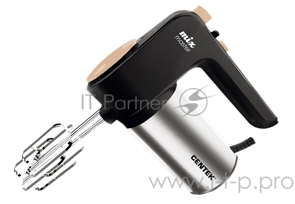 Миксер Centek CT-1123 (Beige) 800Вт, 6 скоростей +турбо, взбивание/замешивание