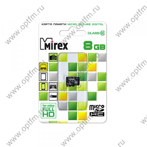 8GB Mirex MicroSD (Transflash) class 10 без адаптера