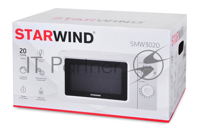 Микроволновая Печь Starwind SMW3020 20л. 700Вт белый