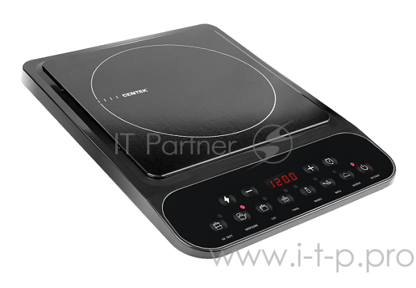Плитка индукционная Centek CT-1517 Black <2000Вт> 8 настр. мощности, 7 программ, таймер, LED-дисплей
