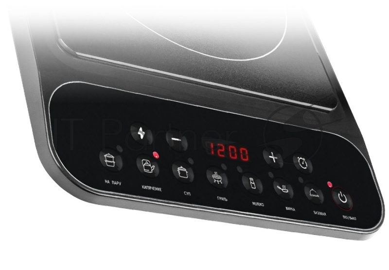 Плитка индукционная Centek CT-1517 Black <2000Вт> 8 настр. мощности, 7 программ, таймер, LED-дисплей