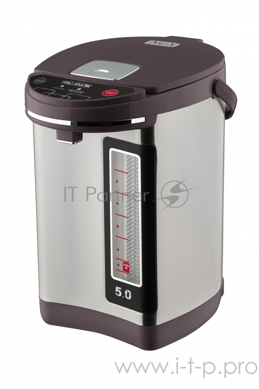 Термопот WILLMARK WAP-502KL (5,0л, 2 сп. налива воды, 900Вт) (Нержавеющая сталь)