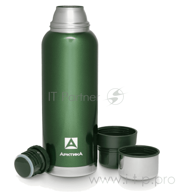 Термос Арктика 106-1600 зелёный, бытовой, вакуумный (для напитков)