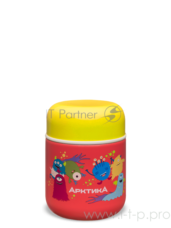 Термос-бочонок Арктика 411-280, бытовой вакуумный для еды, 280 мл, монстры