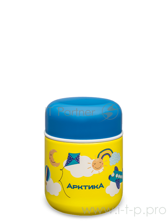 Термос-бочонок Арктика 411-280, бытовой вакуумный для еды, 280 мл, облака