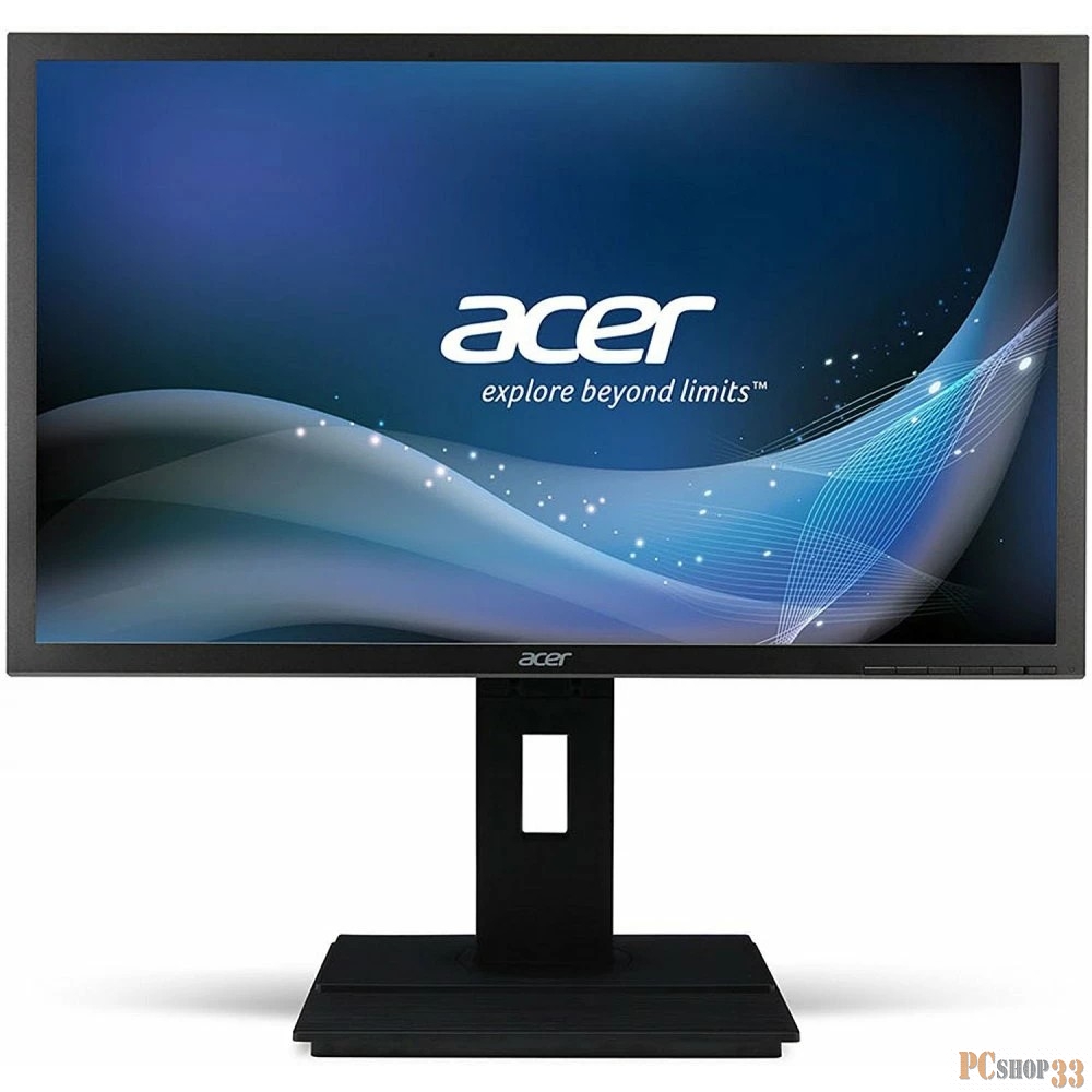Монитор ACER 23.8 B246HYLAymidr IPS LED, 1920x1080, 6ms, 250cd/m2, 178°/178°, 100M:1, D-Sub, DVI, HDMI, DisplayPort, USB-Hub, Swivel, Pivot, регулировка по высоте, колонки, TCO 6.0, Darkgrey Matt