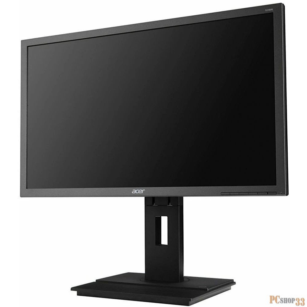 Монитор ACER 23.8 B246HYLAymidr IPS LED, 1920x1080, 6ms, 250cd/m2, 178°/178°, 100M:1, D-Sub, DVI, HDMI, DisplayPort, USB-Hub, Swivel, Pivot, регулировка по высоте, колонки, TCO 6.0, Darkgrey Matt