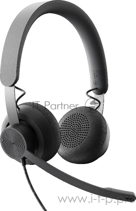 Гарнитура Logitech Headset Zone Wired UC Graphite