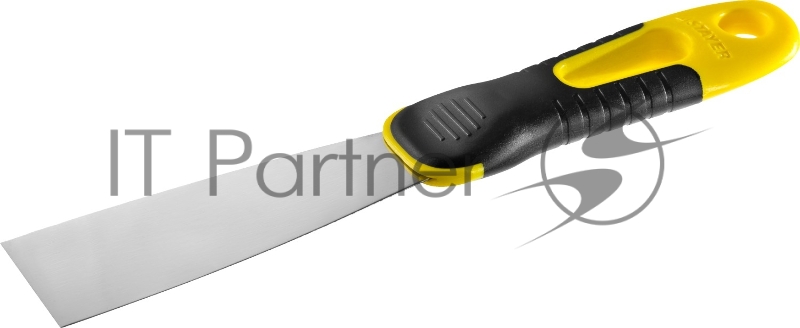 Шпатель STAYER PROFESSIONAL нержавеющее профилированное полотно, 2к ручка, 40 мм