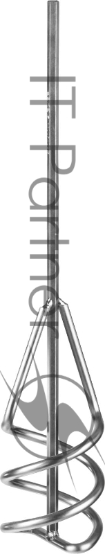 Миксер ЗУБР ПРОФЕССИОНАЛ для песчано-гравийных смесей, шестигранный хвостовик, оцинкованный, на подвеске, 80х400мм