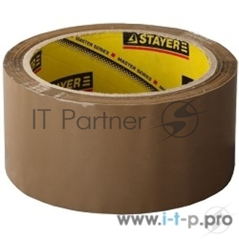 Ленты клеящие, пленки, сетки Лента STAYER MASTER клеящая, коричневая, толщина 45 мк, 48мм х 60м 1207-50