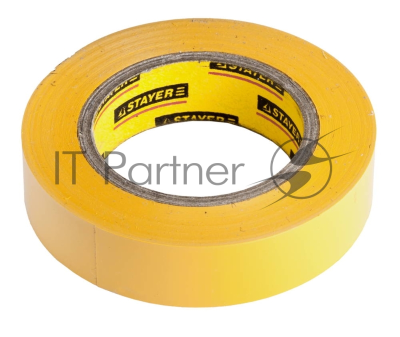 Ленты клеящие, пленки, сетки Изолента STAYER PROFI желтая ПВХ, на карточке, 15 мм х 10 м х 0,18мм (12292-Y-15-10)