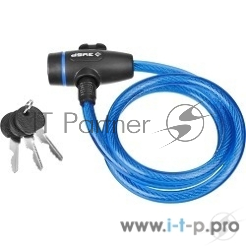 Хозтовары Замок ЗУБР ПРОФЕССИОНАЛ, тросовый, 3 ключа в комплекте, длина троса 1200мм, d 10мм 37261-120