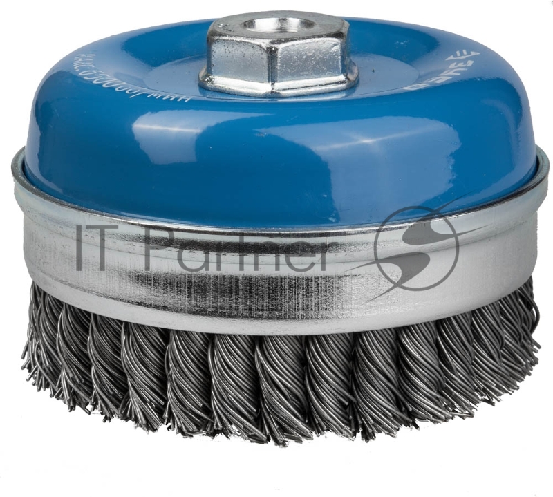 Кордщетка ЗУБР 35271-120_z01 ЭКСПЕРТ чашечная усил. для УШМ плетеные пучки сталь 0.8мм 120мм/М14