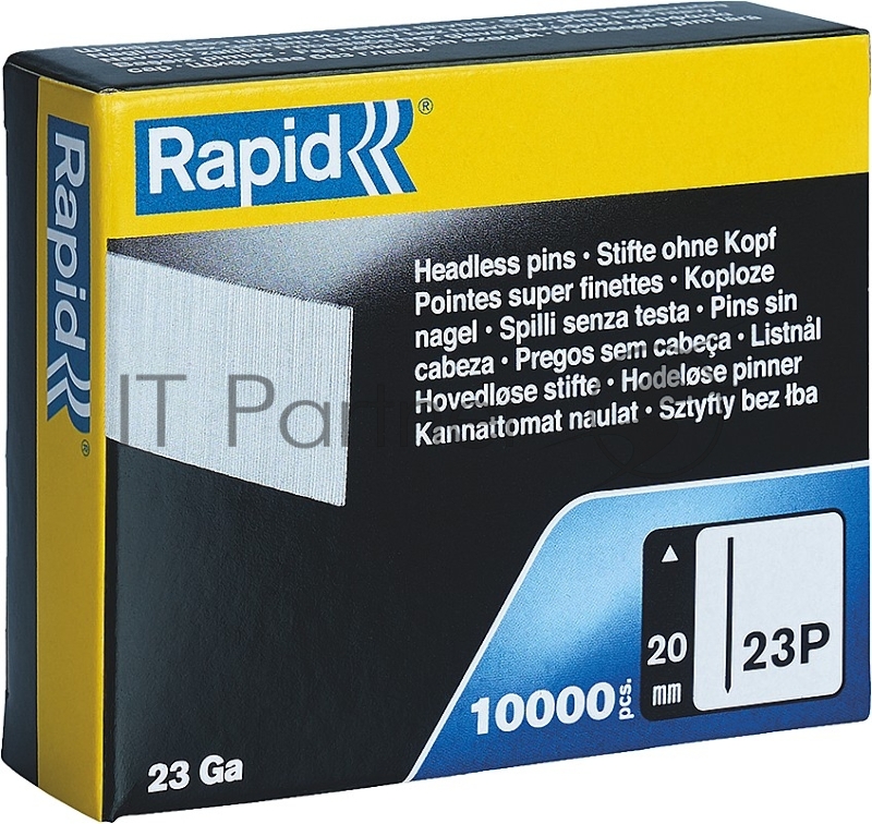 Гвозди супертвердые RAPID 20 мм, закаленные тип 23P, 10000 шт
