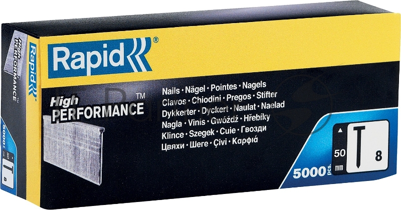 Гвозди супертвердые RAPID 50 мм, закаленные тип 300 (F / J / 47 / 8), 5000 шт