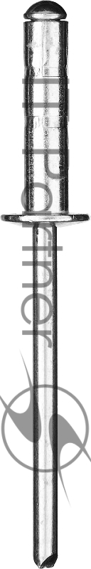 Заклепки многозажимные, алюминиевые, 4,0x16 мм, 500 шт, ЗУБР Профессионал