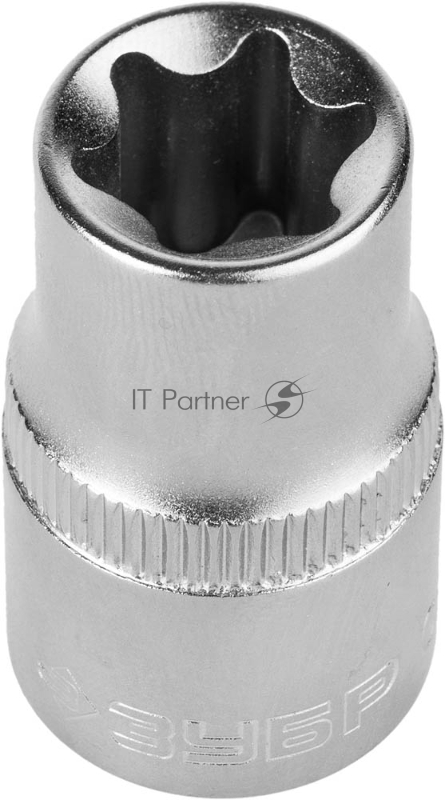 Головка торцовая ЗУБР МАСТЕР (1/2), Cr-V, E-TORX, хроматированное покрытие, E14