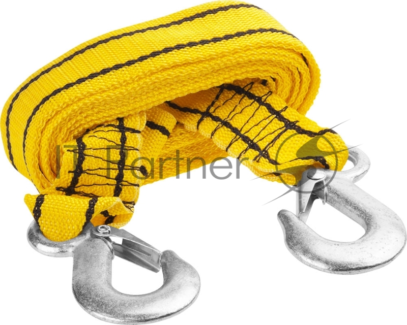 Трос буксировочный STAYER STANDARD, 2 крюка, сумка, 4м, 2,5т