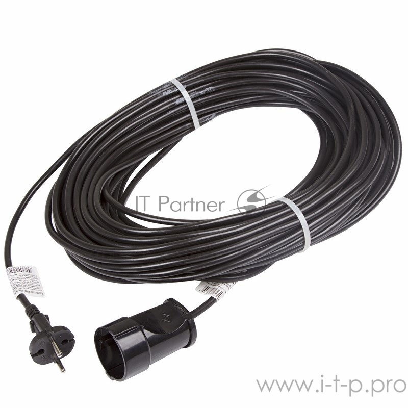 Удлинители на катушке,на рамке и в бухте REXANT (11-4230) Удлинитель шнур 30м (1 роз.) 2х0.75 черный