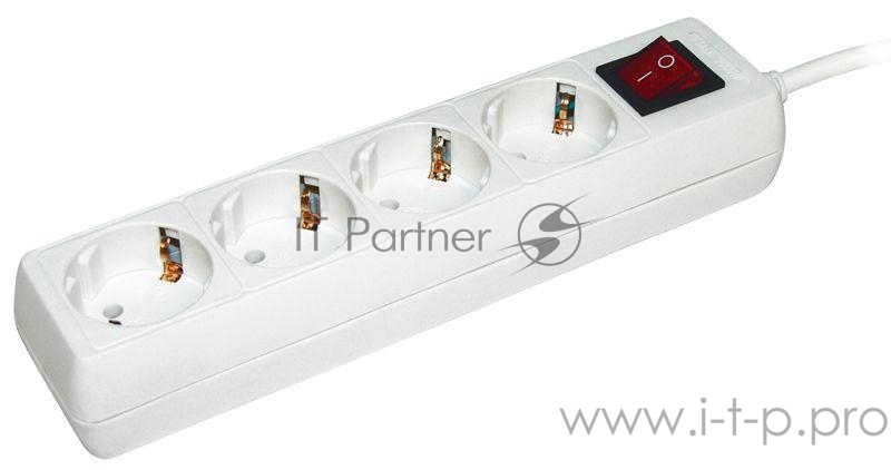 Удлинитель WYP10-16-04-03-ZK-N У04К-выкл. 4 места 2 Р + P Е /3метра 3х1мм2 16А/250 IEK