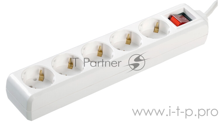 Удлинитель WYP10-16-05-05-ZK-N У05К-выкл. 5 мест 2 Р + P Е /5метров 3х1мм2 16А/250 IEK