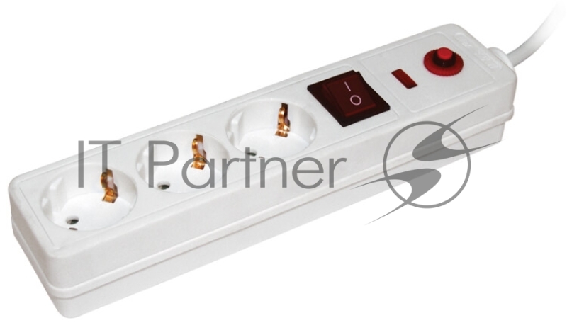 Сетевой фильтр Iek WFP10-16-03-01-N СФ-03К-выкл. 3 места 2Р + PE/1,5метра 3х1мм2