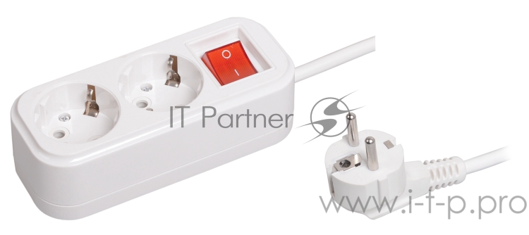 Удлинитель Iek WYP11-16-02-05-ZK У02В 2 места 2Р+РЕ/5.0 метра 3х1мм2 16А/250В CLASSIC IEK