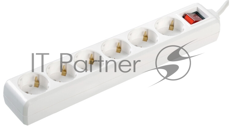 Удлинитель Iek WYP10-16-06-03-ZK-N У06К-выкл. 6 мест 2 Р + P Е /3метра 3х1мм2 16А/250 IEK