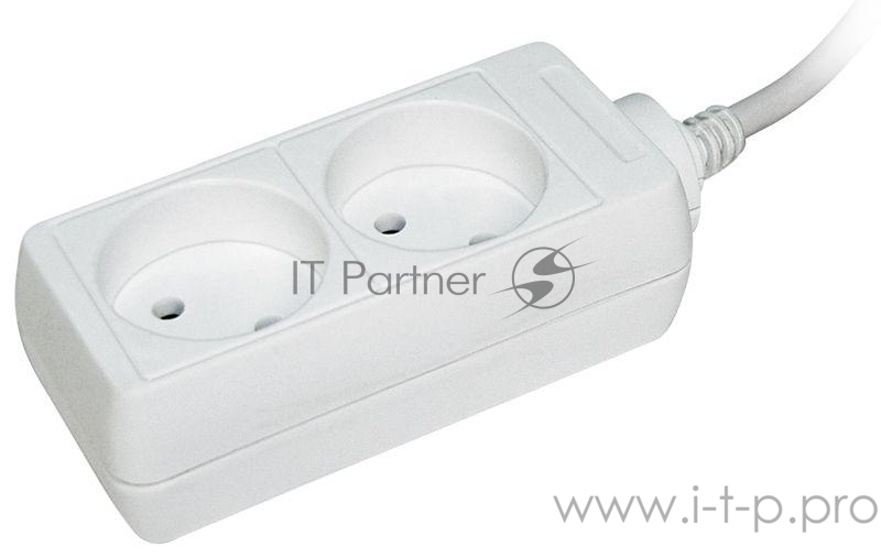 Удлинитель Iek WYP10-06-02-03-N У2 2 места 2Р/3 метра 2х0,75мм2 10А/250 IEK