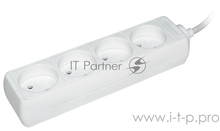 Удлинитель Iek WYP10-06-04-01-N У4 4 места 2Р/1,5 метра 2х0.75мм2 10А/250В IEK