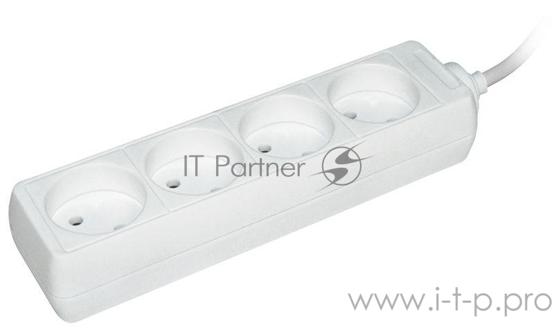 Удлинитель Iek WYP10-06-04-01-N У4 4 места 2Р/1,5 метра 2х0.75мм2 10А/250В IEK