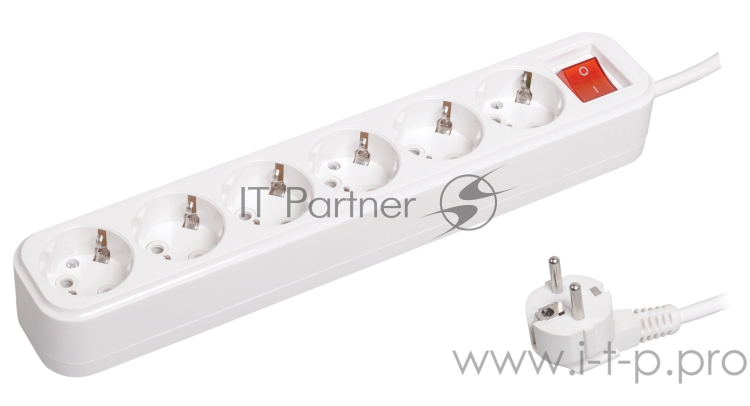 Удлинитель Iek WYP11-16-06-03-ZK У06В 6 места 2Р+РЕ/3.0 метра 3х1мм2 16А/250В CLASSIC IEK