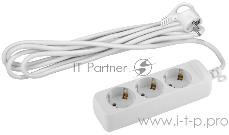 ЭРА Б0028373 Удлинитель U-3e-10m-3x1 с заземлением 3 гнезда 10 м {полипропилен, 3х1 мм2}