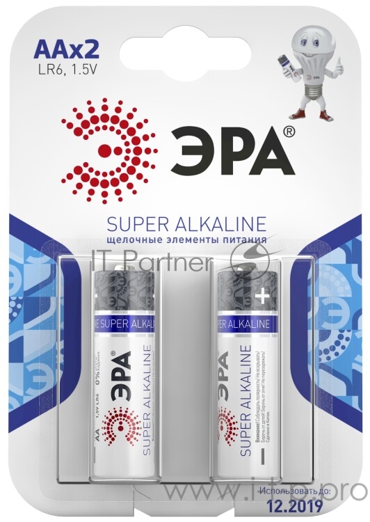 Батарейка ЭРА LR6-2BL (2 шт. в уп-ке)