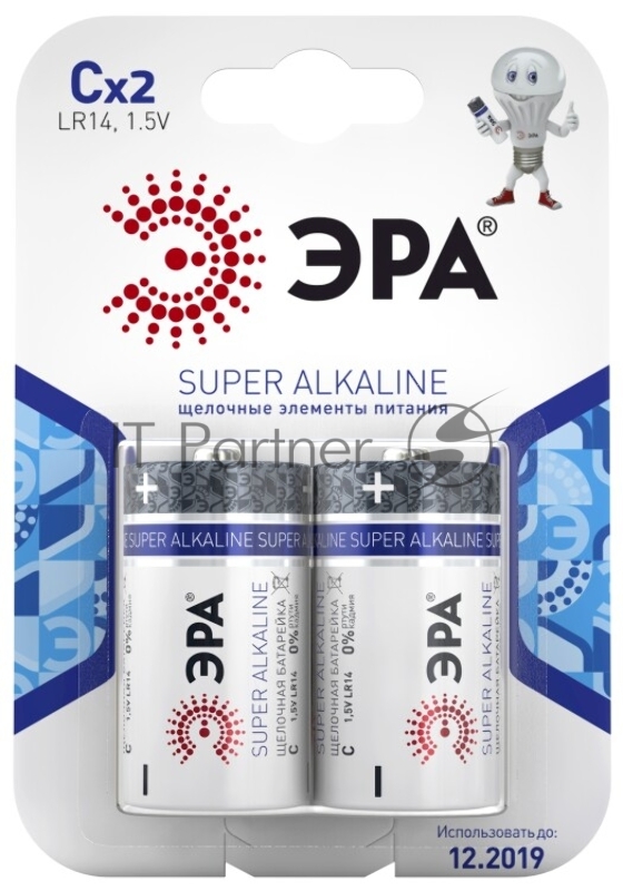 Батарейка ЭРА LR14-2BL (12/96/5376)