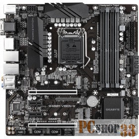 W480M VISION W, Socket 1200, Intel®W480, 4xDDR4-2933, D-SUB+HDMI+DP+DP, 2xPCI-Ex16, 2xPCI-Ex1, 8xSATA3(RAID 0/1/5/10), 2xM.2, 8Ch Audio, 1xGLan, 1x2,