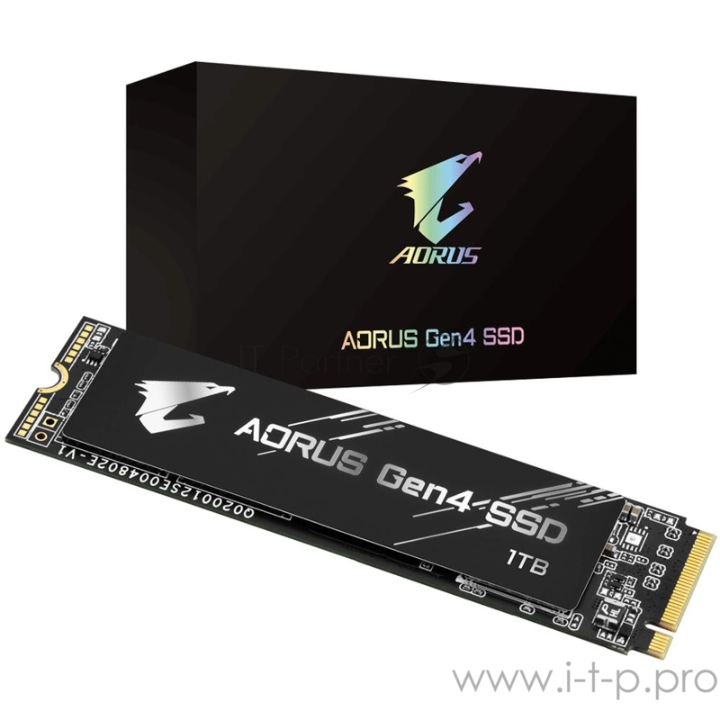 M.2 2280 1TB Gigabyte AORUS Client SSD GP-AG41TB PCIe Gen4x4 with NVMe, 5000/4400, IOPS 750/700K, MTBF 1.77M, 3D TLC, 1024MB, 1800TBW, 0.99DWPD, RTL