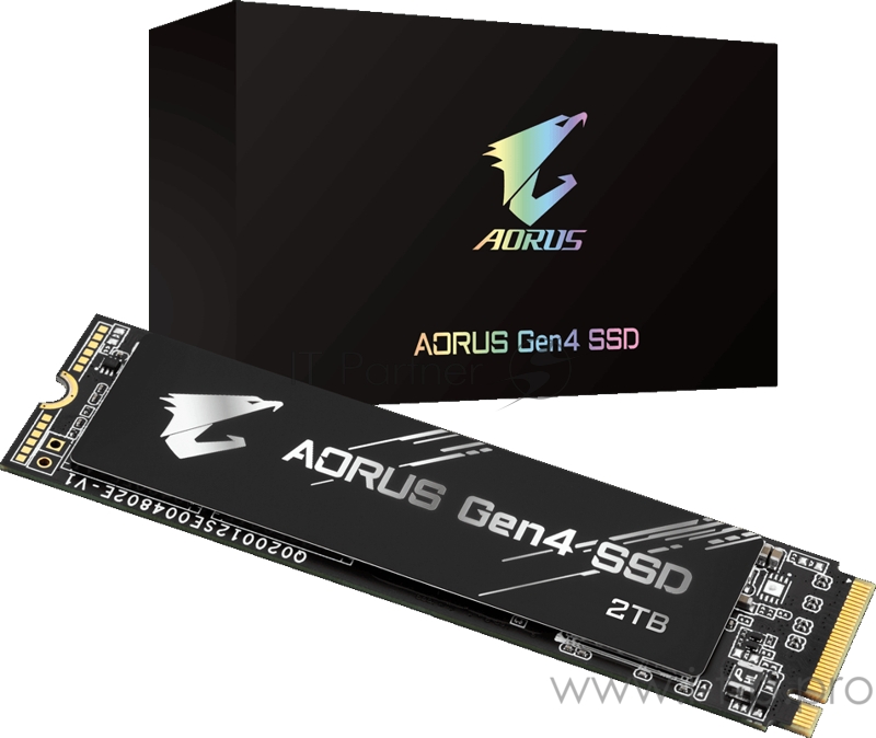 M.2 2280 2TB Gigabyte AORUS Client SSD GP-AG42TB PCIe Gen4x4 with NVMe, 5000/4400, IOPS 750/700K, MTBF 1.77M, 3D TLC, 2048MB, 3600TBW, 0.99DWPD, RTL