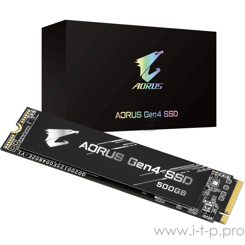 M.2 2280 500GB Gigabyte AORUS Client SSD GP-AG4500G PCIe Gen4x4 with NVMe, 5000/2500, IOPS 400/550K, MTBF 1.77M, 3D TLC, 512MB, 850TBW, 0.93DWPD, RTL